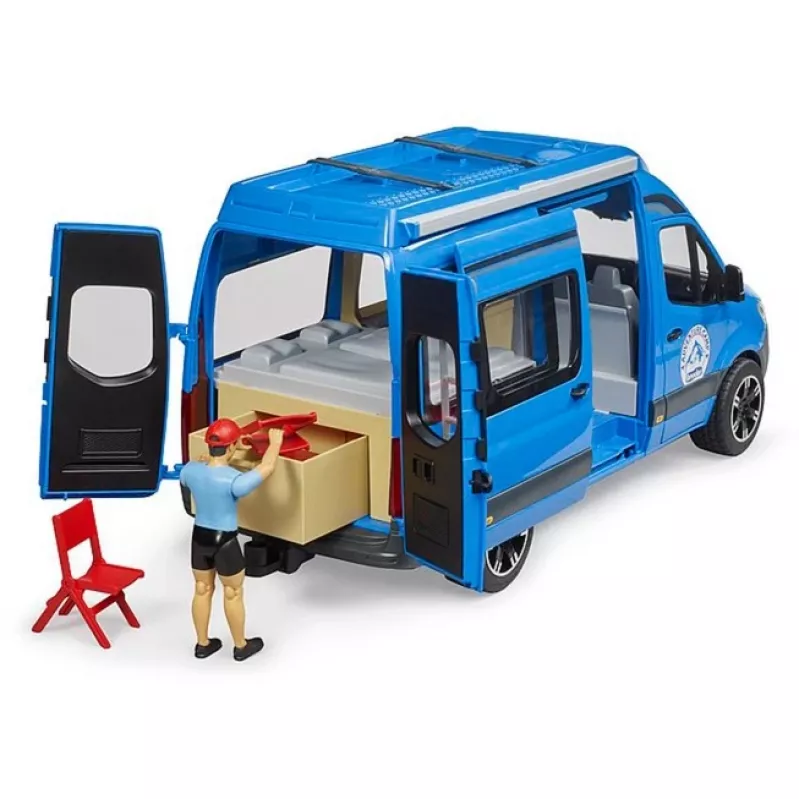 BRUDER Camper MB Sprinter 02684 s vodičom – modelové vozidlo v mierke