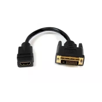 DVI na HDMI adaptér Garbot 31.20.9001 — 15 cm kábel, čierny