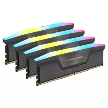DIMM 64 GB DDR5-6000 (4x 16 GB) Quad-Kit, operačná pamäť čierna, CMH64GX5M4B6000C36, Vengeance RGB, INTEL XMP