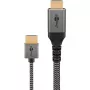 Plus Slim High-Speed HDMI kábel s Ethernetom, 8K @ 60Hz sivý, 2 metre