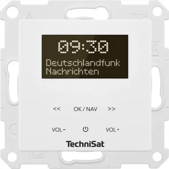 TechniSat DigitRadio UP 55 - DAB rádio - 2 x 2 Watt - biela (0001/3901)