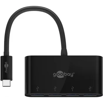 Goobay | 4-port USB-C multiport adaptér | 61073 | Type-C | USB-A