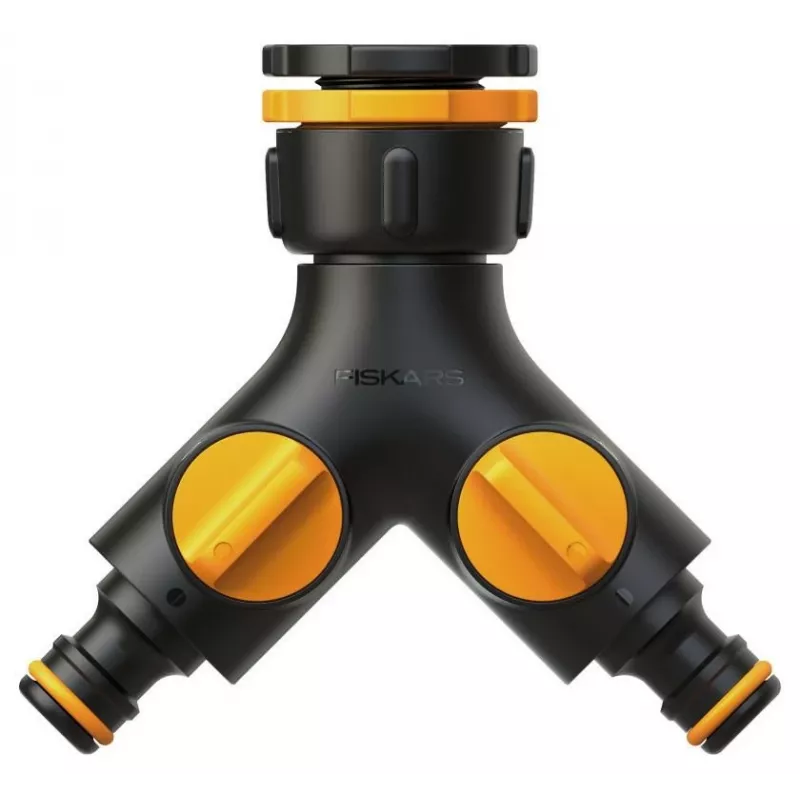 Fiskars 1027061 spojka na vodnú hadicu kohútikový adaptér čierna, oranžová 1 kus