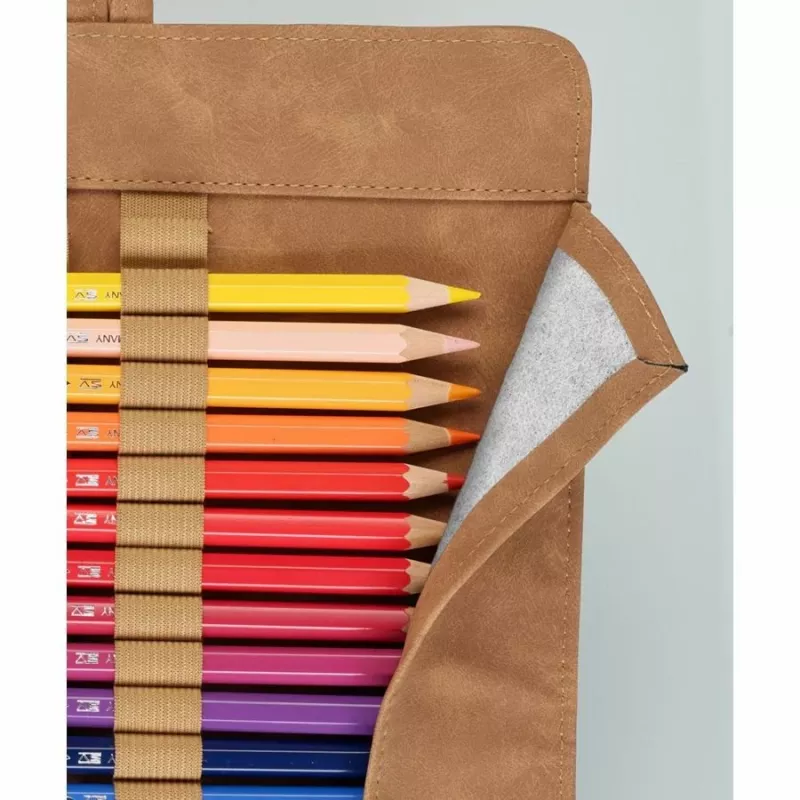 Peračník Faber-Castell 180010 mäkký peračník PU koža hnedá