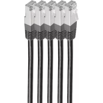shiverpeaks BS75711-H0.5S-SET5 sieťový kábel čierny 0,5 m Cat6 S/FTP (S-STP) (BS75711-H0.5S-SET5)