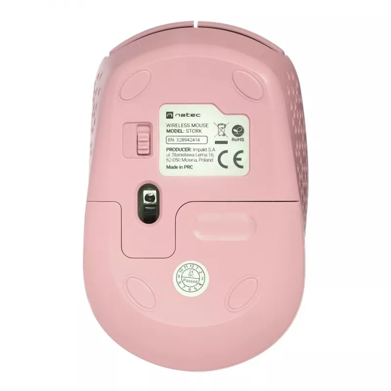 NATEC STORK myš domáca obojručná RF bezdrôtová + USB Type-A optická 1600 DPI