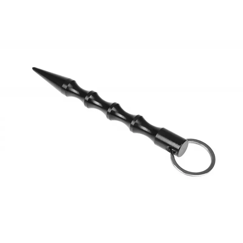 Taktické pero GUARD YC-008-BL — kompaktné pero z duralumínia s drvičom skla, 150 mm, 50 g, čierne