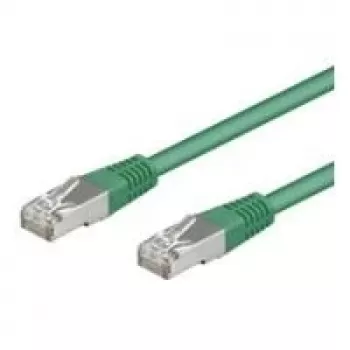 Wentronic Goobay CAT 5e patch kábel, F/UTP, zelená, 10 m - CCA medená zmes (50185)