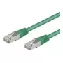 Wentronic Goobay CAT 5e patch kábel, F/UTP, zelený, 10 m - CCA medená zmes (50185)