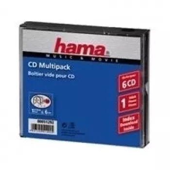 Hama 51292 CD multipack 6 diskov transparentné