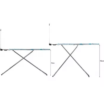 Žehliaca doska v plnej veľkosti Vileda 163316 — doska 1200x380 mm, výškovo nastaviteľná 75–96 cm, nerezové nohy, odkladacia plocha na žehličku