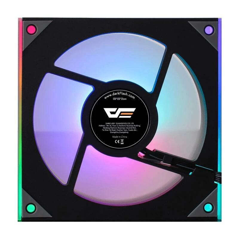 Chladiaci ventilátor Darkflash DM8 ARGB čierny 120 mm