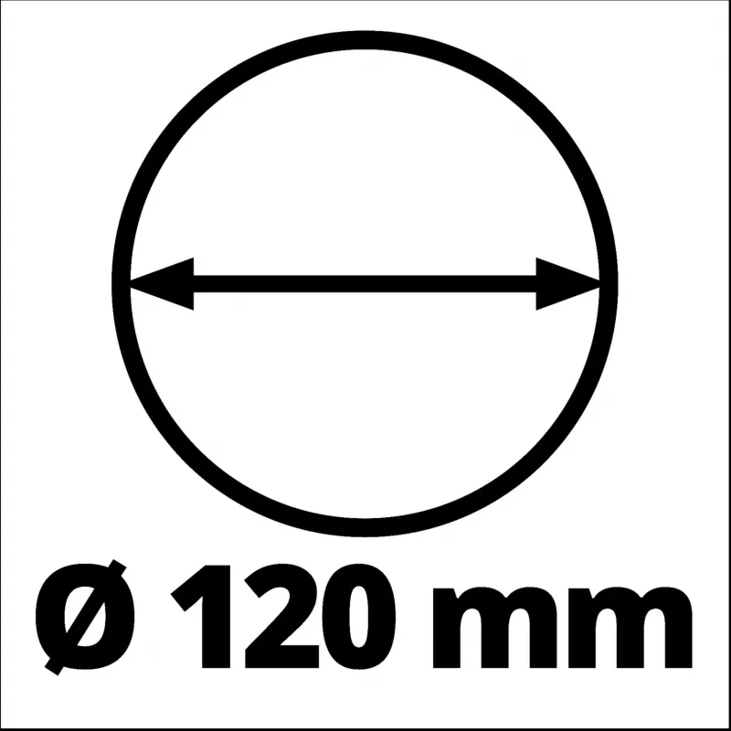 Einhell 3437011 miešadlo na maltu, 120 mm, pre akumulátorovú zemnú vŕtačku GP-EA 18/150 Li BL