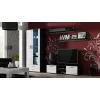 Cama TV stojan SOHO 140 čierny/biely lesklý