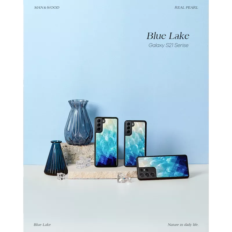 Ochranné puzdro iKins na Samsung Galaxy S21 v Blue Lake čierna