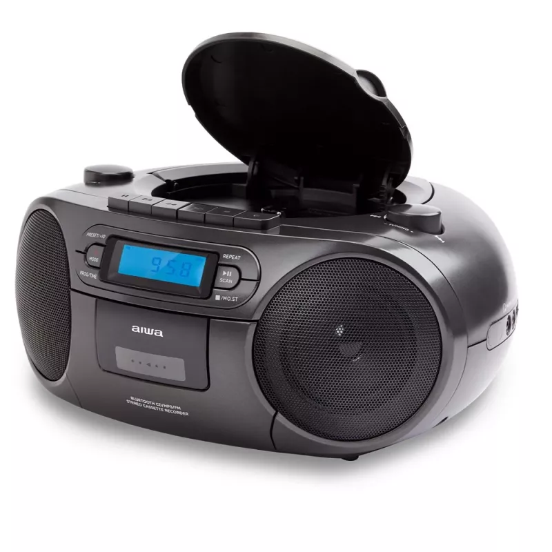 Prenosný stereo systém Aiwa BBTC-550BK Digital 6 W FM PLL čierny