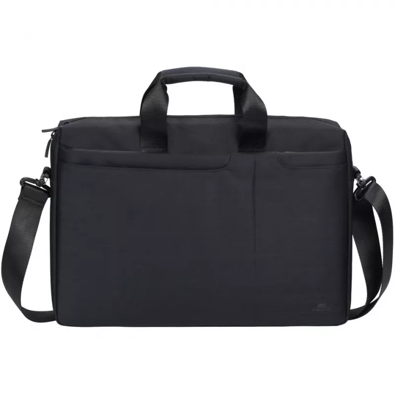 Taška cez rameno Rivacase Biscayne 39,6 cm (15,6 palcov) čierna