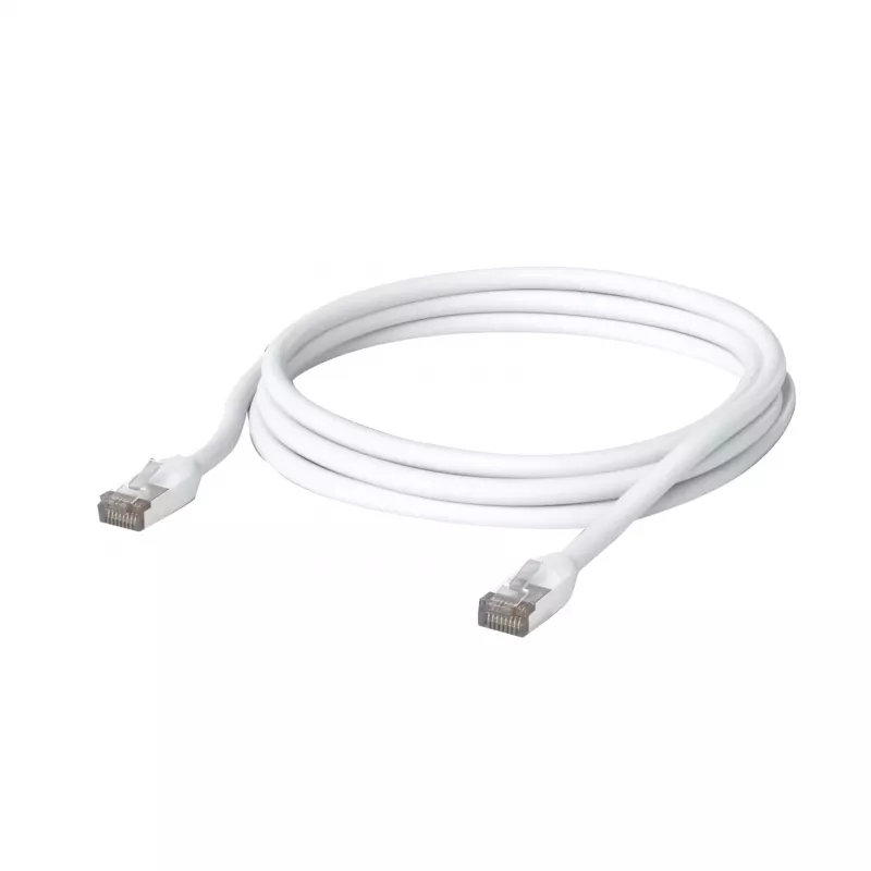 Sieťový kábel Ubiquiti UACC-CABLE-PATCH-OUTDOOR-3M-W RJ-45 Cat5e 3 m biely S/UTP TPE