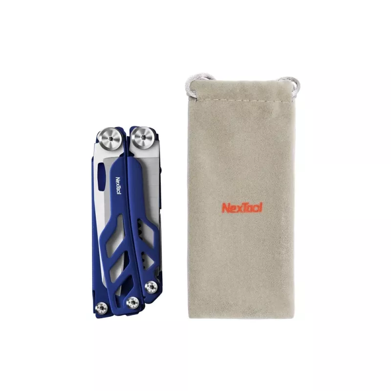 Multitool Nextool FLAGSHIP Pro NE20271 16-in-1 zatvárací nôž multitool, nerezové čepele, modrý, 11 cm zložený