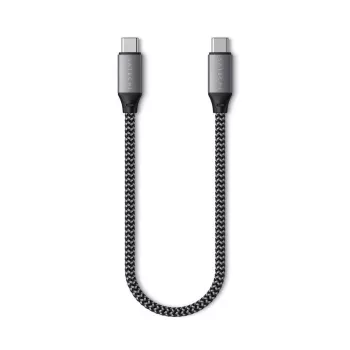 Satechi - USB kábel - USB-C (M) na USB-C (M) - 25 cm - USB napájanie (100 W) (ST-TCC10M)