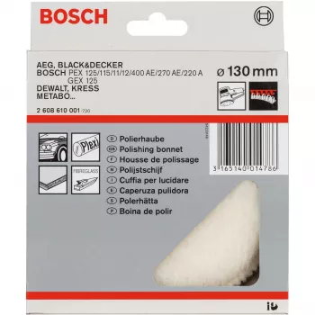 Sklenené kotúče z ovčej kože Bosch 2608610001 priemer 13 cm sivá