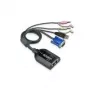 ATEN Dual USB - VGA na CAT5e/6 KVM adaptérový kábel s podporou audia a virtuálnych médií (len pre KM0932)