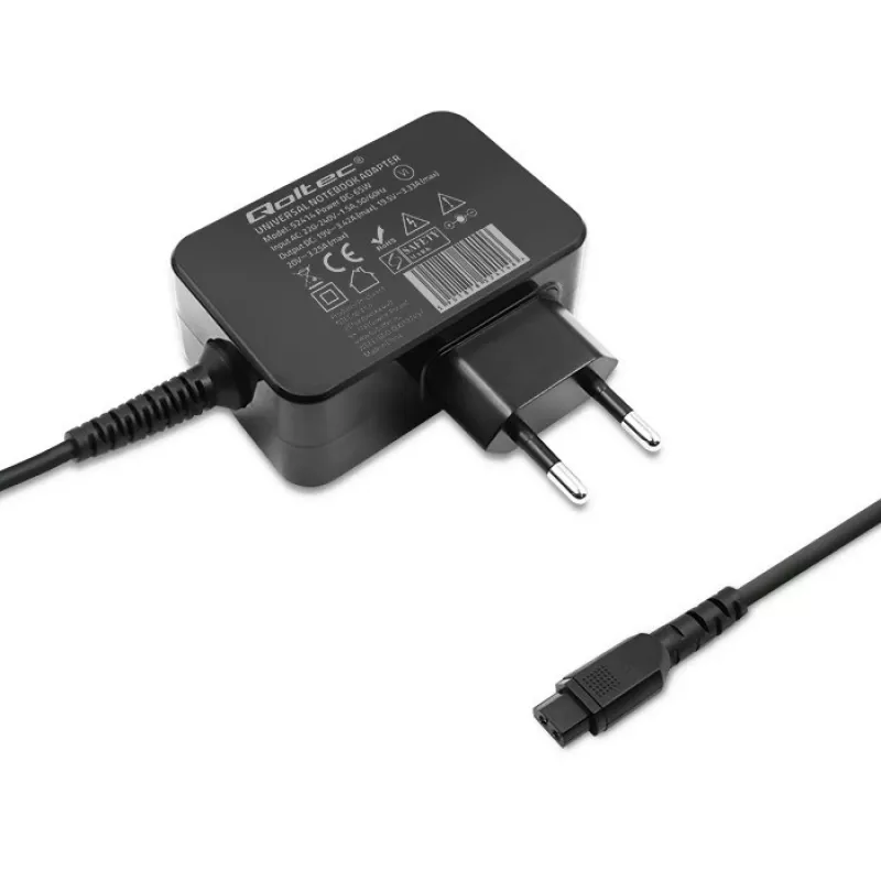 Univerzálny napájací zdroj QOLTEC 52414 65W s 10 vymeniteľnými konektormi