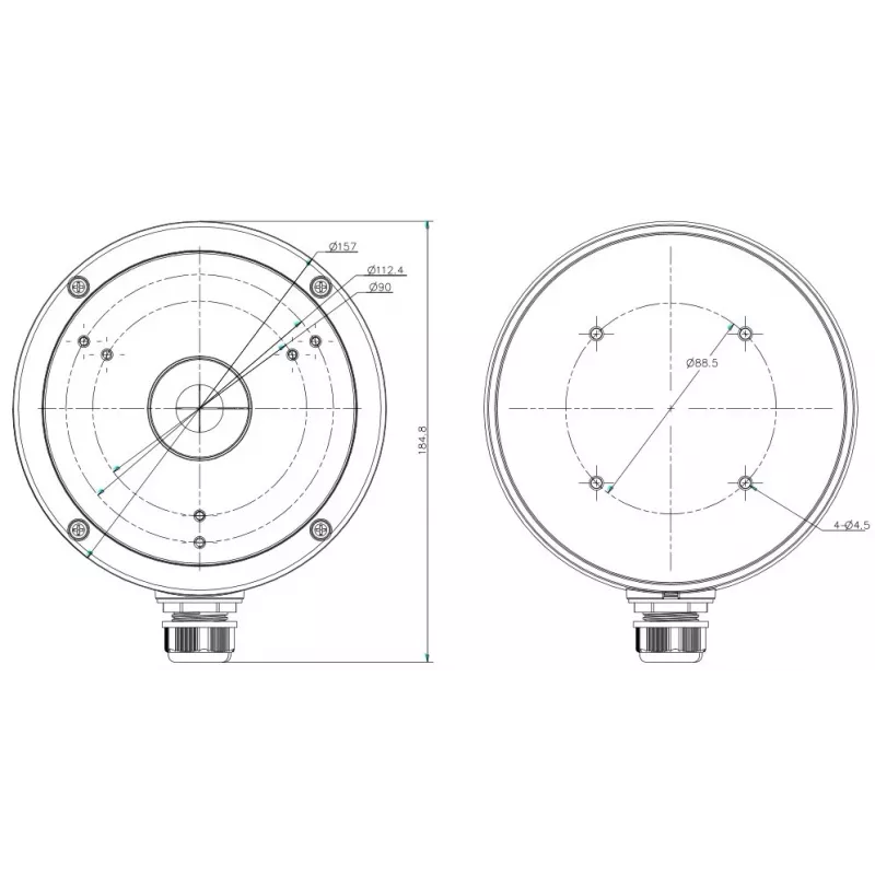 Hikvision Digital Technology DS-1280ZJ-M príslušenstvo pre bezpečnostné kamery spojovacia krabica