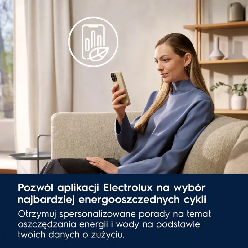 Sušička bielizne Electrolux EW7D585UCP 8 kg tepelné čerpadlo, kondenzačné sušenie