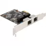 Delock PCI Express x1 karta na 2 x RJ45 Gigabit LAN RTL8111 (88615)
