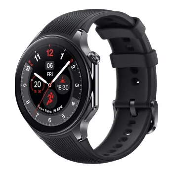 OnePlus Watch 2 - 46 mm - smartwatch s remienkom - fluoroelastomer - veľkosť zápästia: 140-210 mm - displej 3,63 cm (1,43