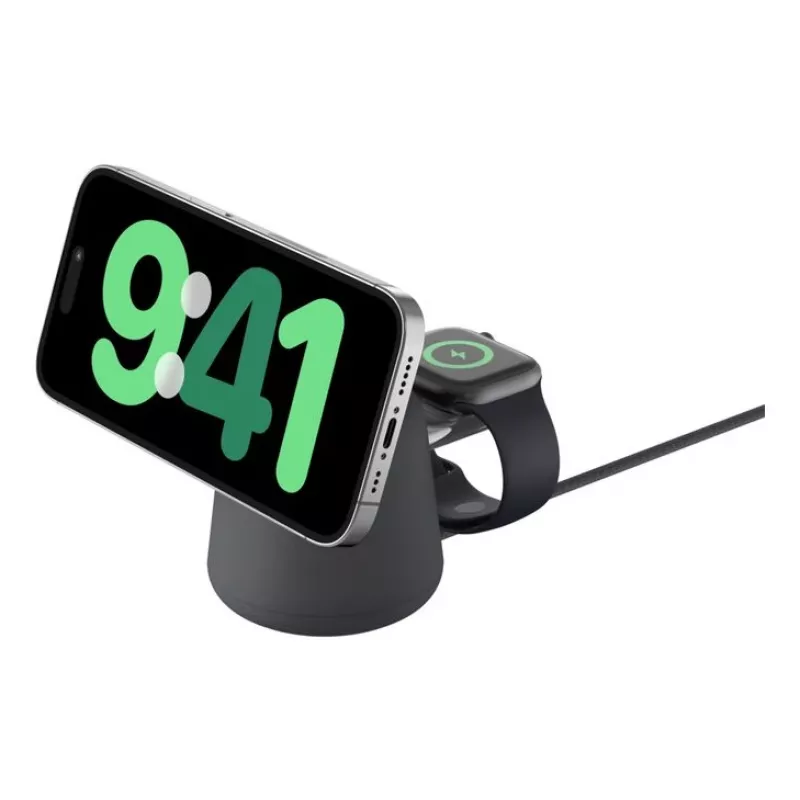 Bezdrôtová nabíjačka Belkin WIZ027VFH36 2‑in‑1 magnetická Qi2 15W pre iPhone a Apple Watch