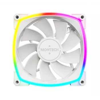 Montech RX120 PWM ventilátor počítačovej skrine 12 cm biely 3 ks