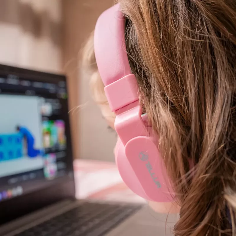 Slúchadlá Tellur Buddy Bluetooth over-ear ružové