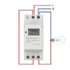 Elektronický časový spínač na DIN lištu QOLTEC 50983, na batérie, pre automatizačné obvody