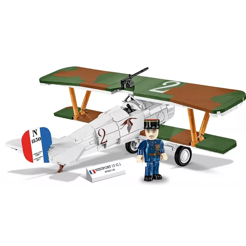 Stavebnica Cobi Blocks Nieuport 17 C.1 277 ks — model lietadla, zberateľská stavebnica