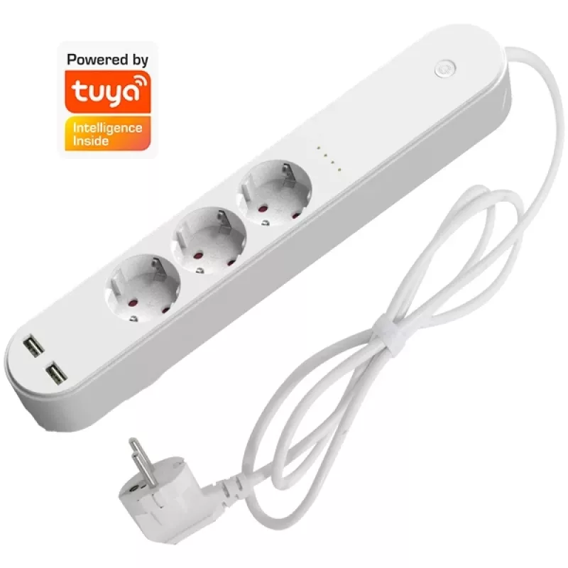 Smart Power Strip Denver SHP-310U 3 AC výstupy Typ F 3680 W