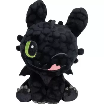 Dragons: Toothless, veselý, plyšová hračka 18 cm