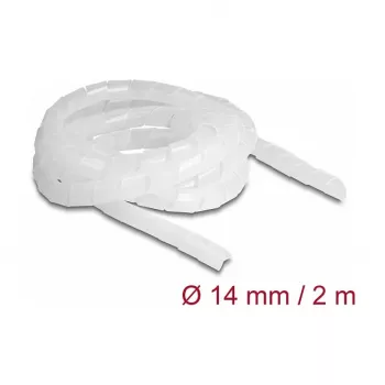 DeLOCK špirálová hadica flexibilná 2 m x 14 mm transparentná polyetylén