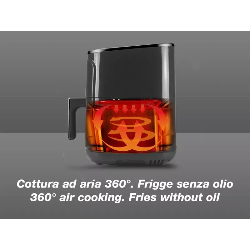 Teplovzdušná fritéza Beper P101FRI051 5 l 1400 W čierna