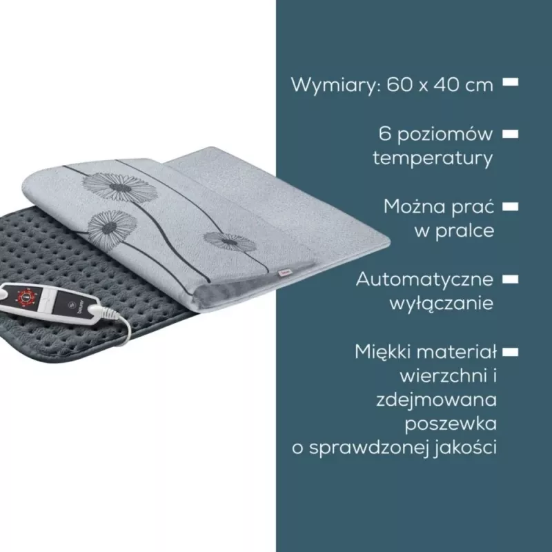 Vyhrievací vankúš HK125 XXL Cosy sivý