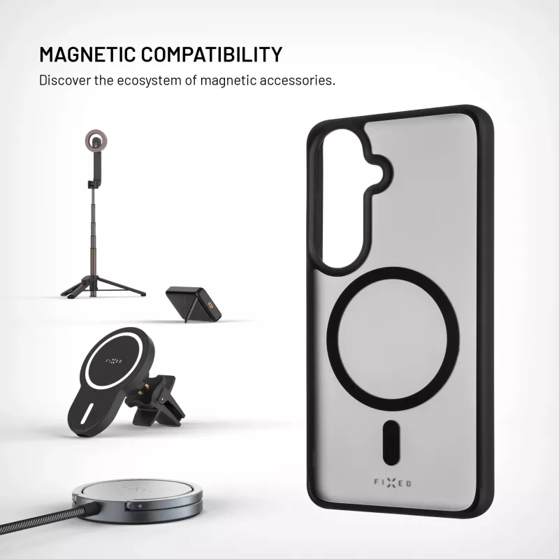 Fixed MagMisty | Kryt zadnej strany | Samsung | Galaxy S26 | Polykarbonát/TPU | Čierna