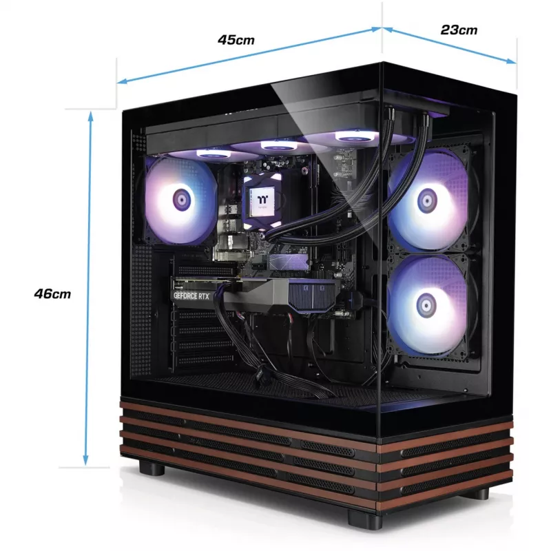 FTW A-Line LCS 5060Ti D5, herný PC čierny/transparentný, Windows 11 Home