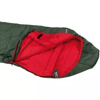 Mumien-Schlafsack čierna Arrow ECO (tmavozelená/červená)