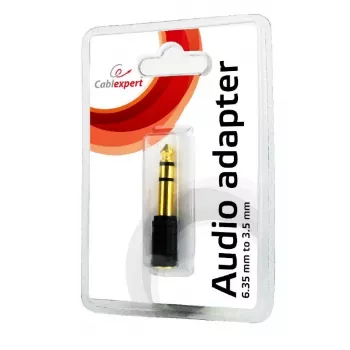 Cablexpert | 6,35 mm na 3,5 mm stereo audio adaptér konektor samec | A-6.35M-3.5F | 6,35 mm (M) | 3,5 mm (F)