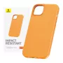 Puzdro na telefón pre iPhone 15 Plus Baseus Fauxther séria (oranžová)