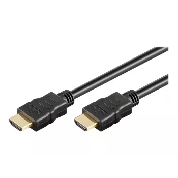 Wentronic goobay Series 2.0 - Highspeed - HDMI kábel s Ethernet - HDMI samec na HDMI samec - 15 m - dvojitá izolácia - čierny - 4K Ultra HD s