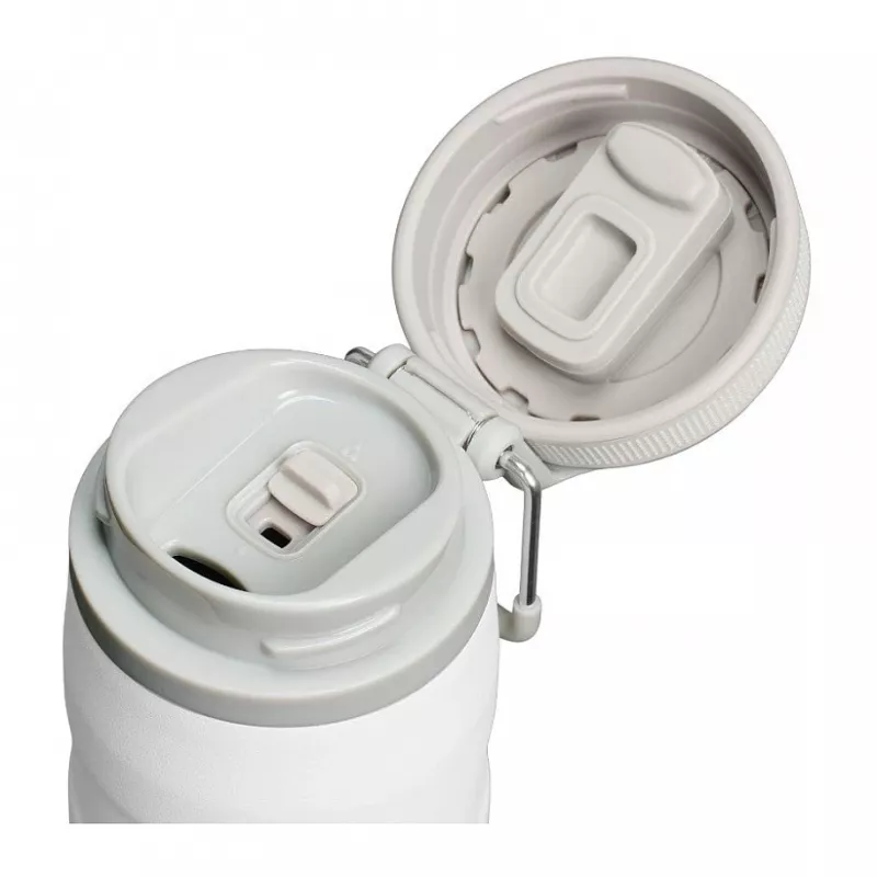 Termohrnček STANLEY Iceflow na každodenné použitie 470 ml, nerezová oceľ, flip uzáver, biela