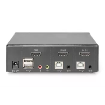 KVM prepínač Digitus 2 porty Single Display 4K HDMI