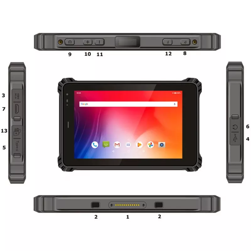 Robustný vonkajší tablet ALLNET X-trail-100-Intel-2D s 2D skenerom, NFC a LTE